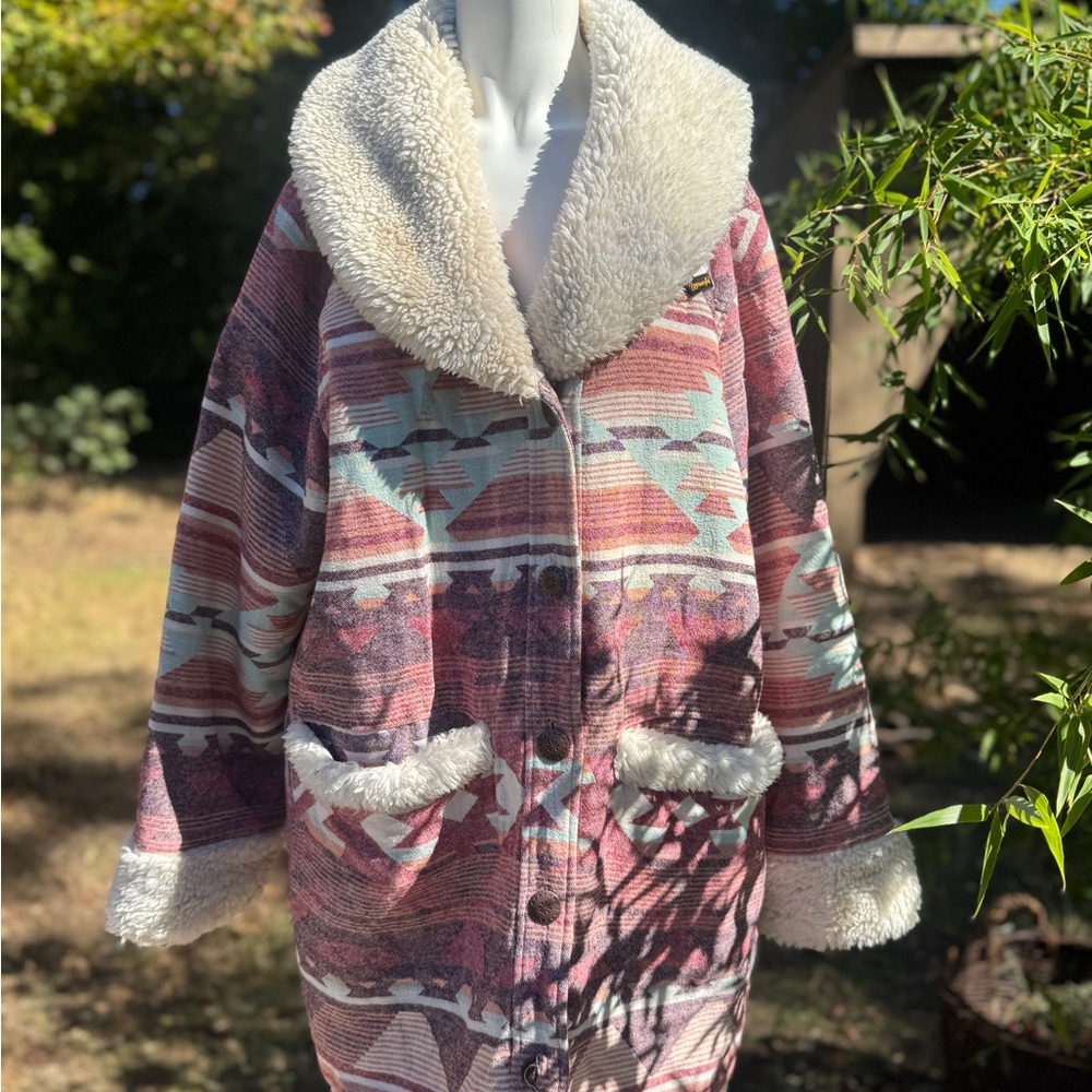 Wrangler Multicolor Teddy Jacket with Sherpa Collar